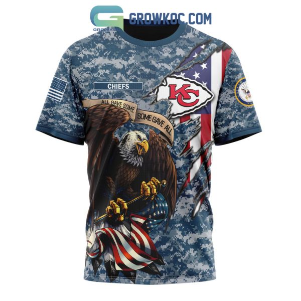 Kansas City Chiefs NFL Honor US Navy Veterans All Gave Some Some Gave All Personalized Hoodie T Shirt