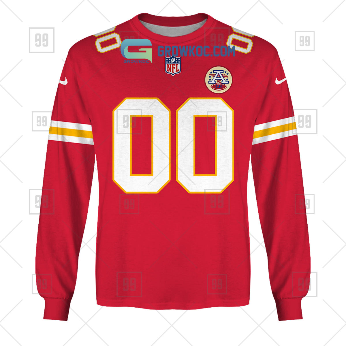 Kansas City Chiefs NFL Personalized Home Jersey Hoodie T Shirt