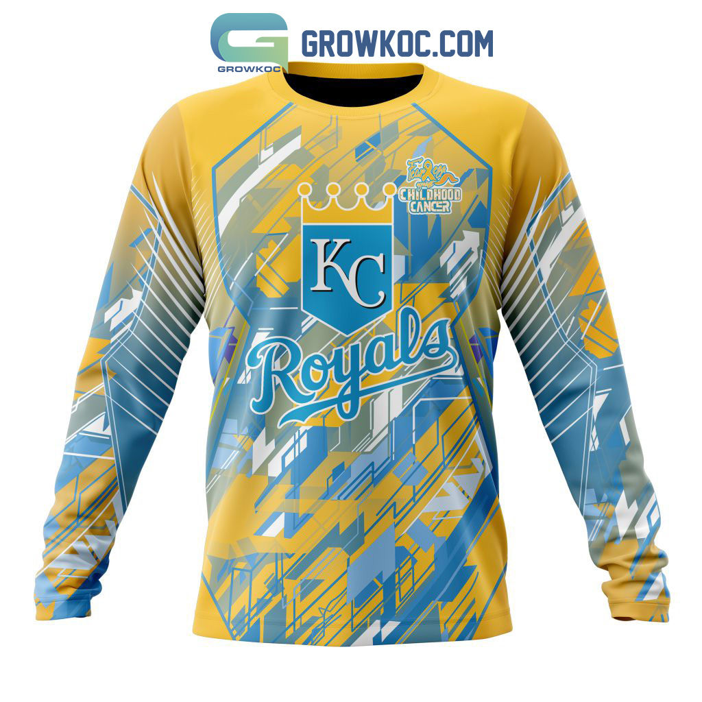 Kansas City Royals MLB Fearless Against Childhood Cancers Hoodie T Shirt -  Growkoc