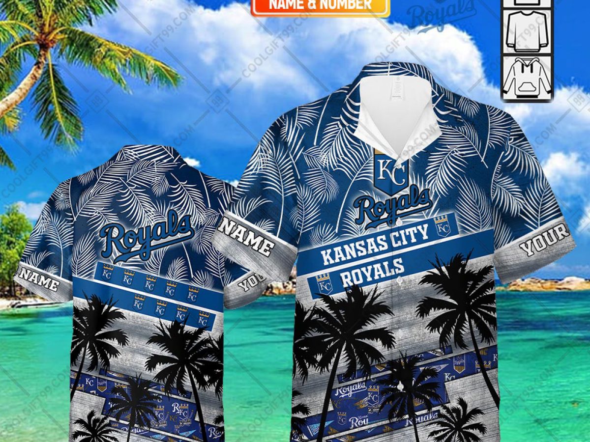 Kansas City Royals MLB Personalized Palm Tree Hawaiian Shirt - Growkoc