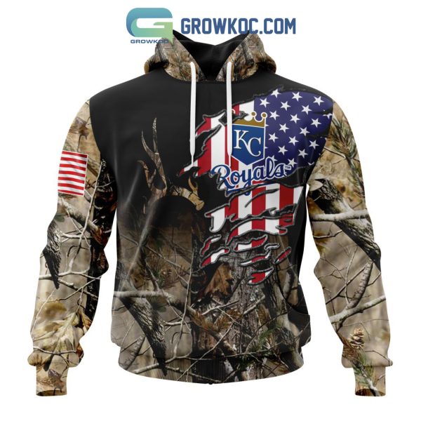 Kansas City Royals MLB Special Camo Realtree Hunting Hoodie T Shirt