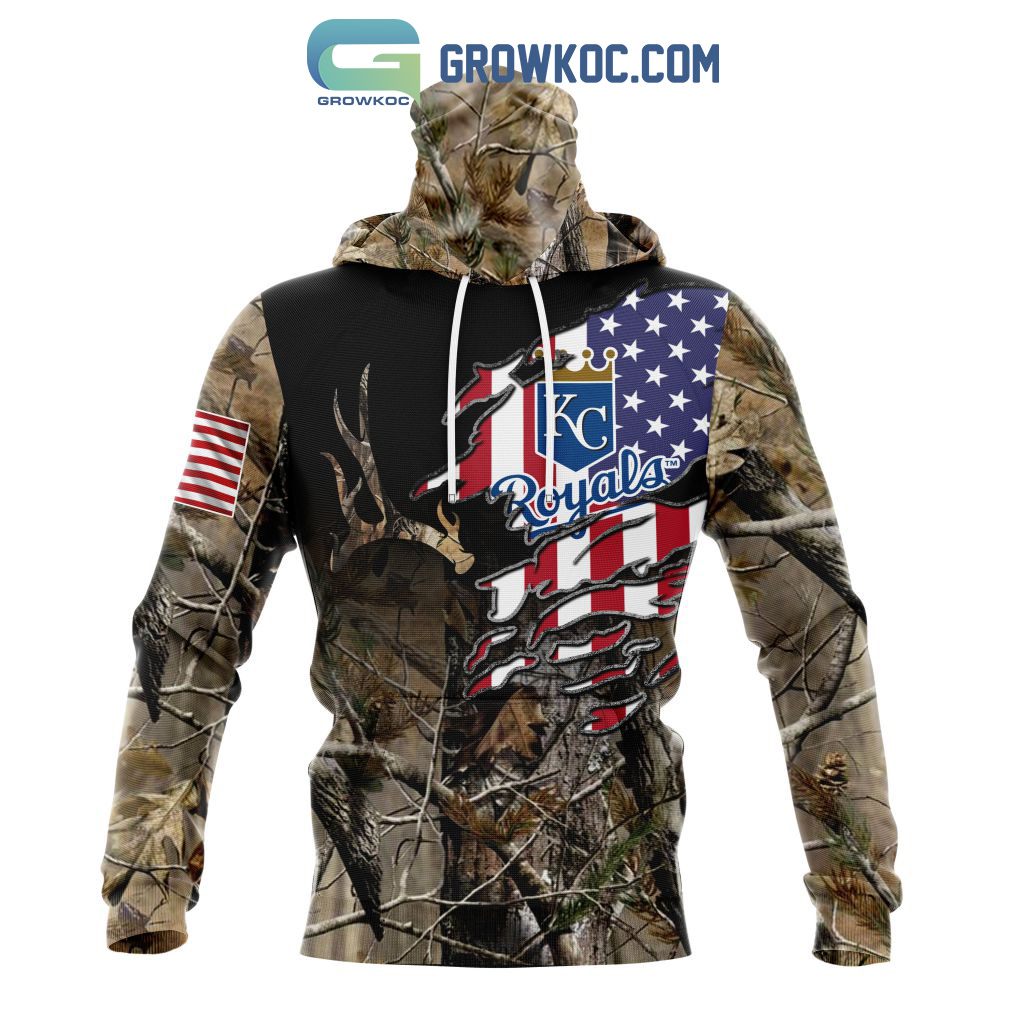 Kansas City Royals MLB Personalized Hunting Camouflage Hoodie T Shirt -  Growkoc