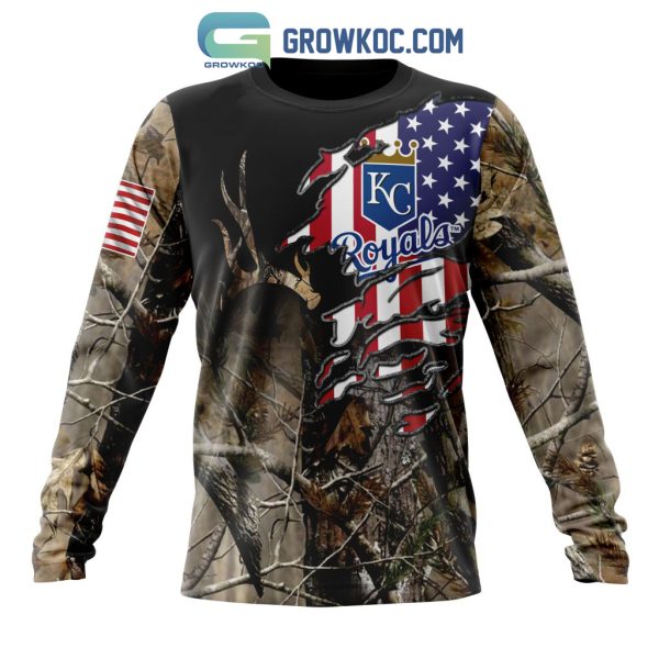 Kansas City Royals MLB Special Camo Realtree Hunting Hoodie T Shirt