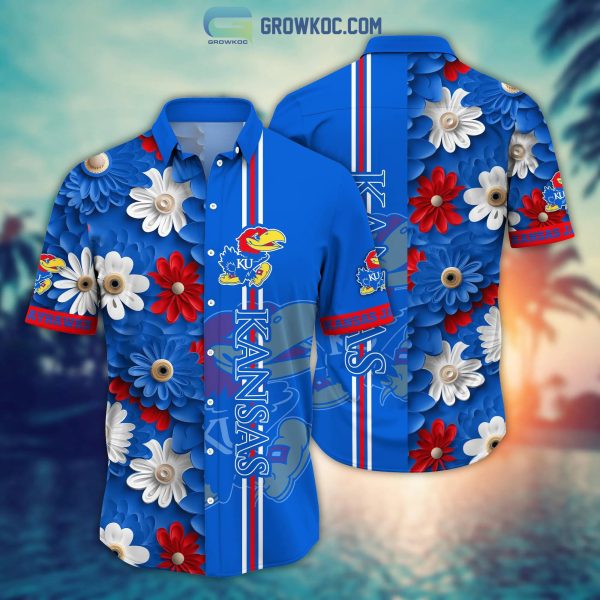 Kansas Jayhawks NCAA Flower Hawaiian Shirt