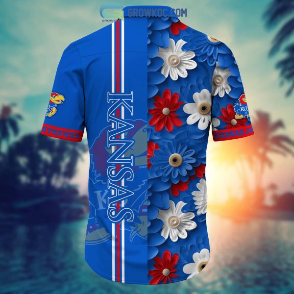 Kansas Jayhawks NCAA Flower Hawaiian Shirt