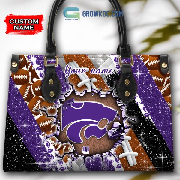 Kansas State Wildcats Personalized Diamond Design Women Handbags and Woman Purse Wallet