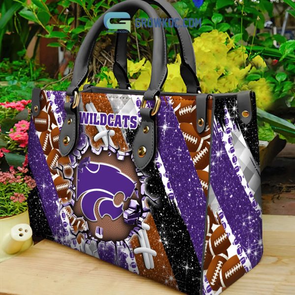 Kansas State Wildcats Personalized Diamond Design Women Handbags and Woman Purse Wallet