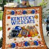 Louisville Cardinals NCAA Football Welcome Fall Pumpkin Halloween Fleece Blanket Quilt