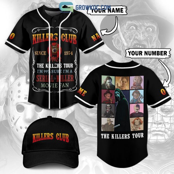 Killers Club The Killers Tour Serial Movie Fan Halloween Horror Personalized Baseball Jersey