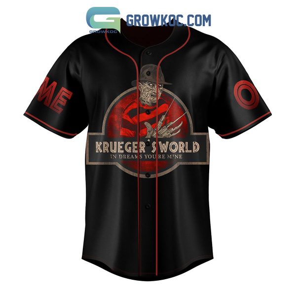 Krueger’s World In Dreams You’re Mine A Nightmare On Elm Street Personalized Baseball Jersey