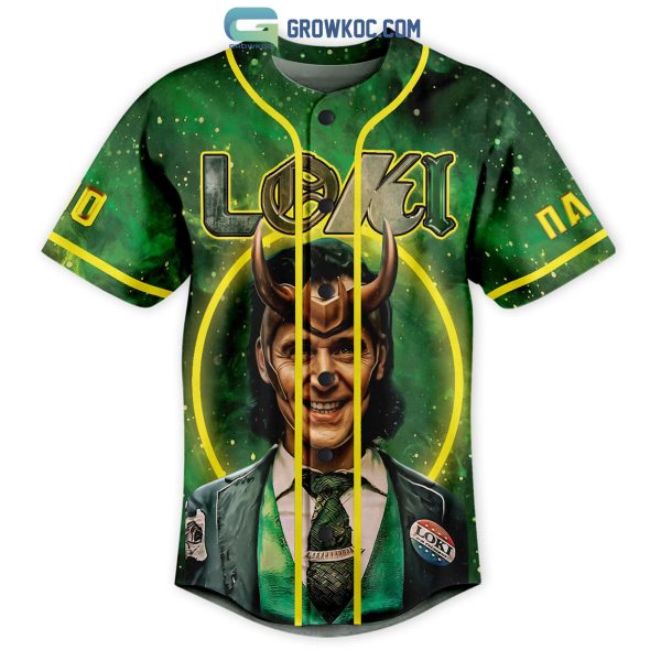Loki I am Burdened With Glorious Purpose Personalized Baseball Jersey