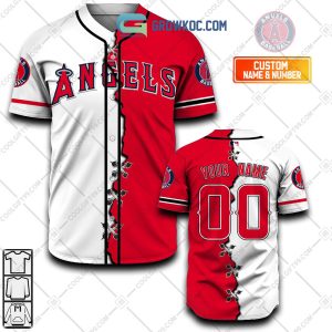 Los Angeles Angels MLB Personalized Mix Baseball Jersey