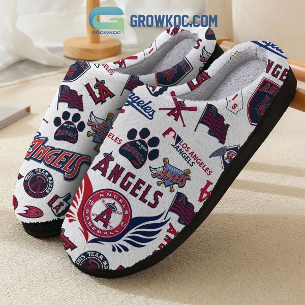 Los Angeles Angels MLB This Team Make Me Drink House Slippers