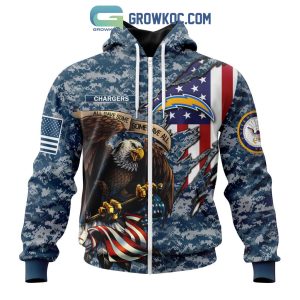 Los Angeles Chargers NFL Honor US Navy Veterans All Gave Some Some Gave All Personalized Hoodie T Shirt