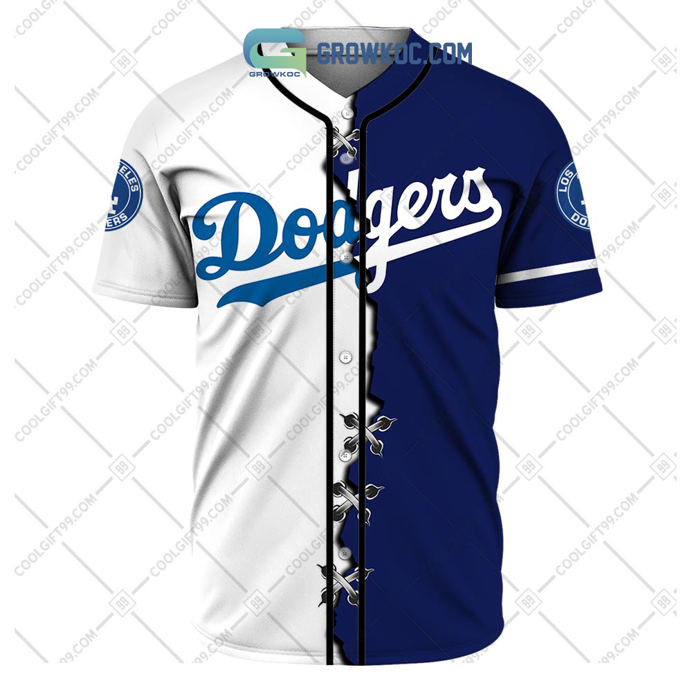 Los Angeles Dodgers MLB Personalized Mix Baseball Jersey - Growkoc