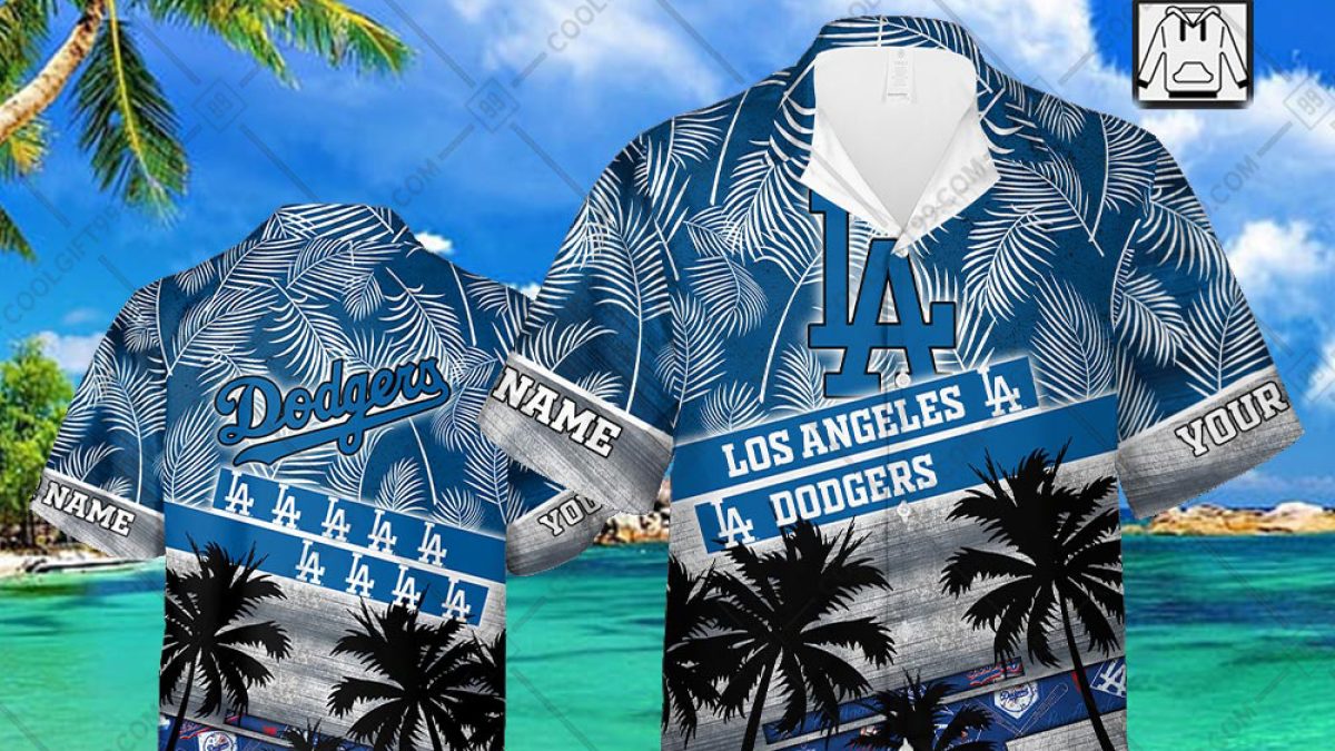Los Angeles Dodgers Palm Tree Hawaiian Shirt, Baseball Dodgers