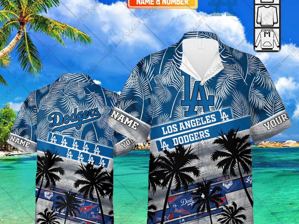 Los Angeles Dodgers MLB Personalized Palm Tree Hawaiian Shirt - Growkoc