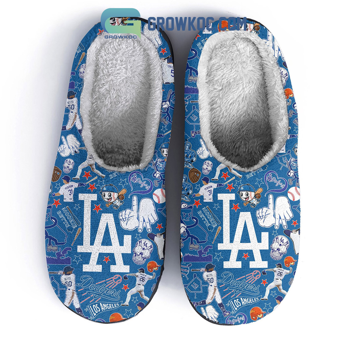 Los Angeles Dodgers Personalized Hoodie Leggings Set - Growkoc