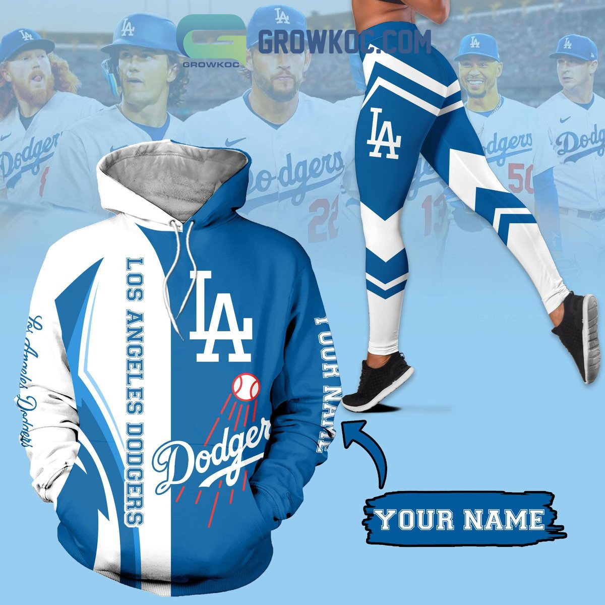 Top-selling item] Custom Los Angeles Dodgers Baseball Team Hockey