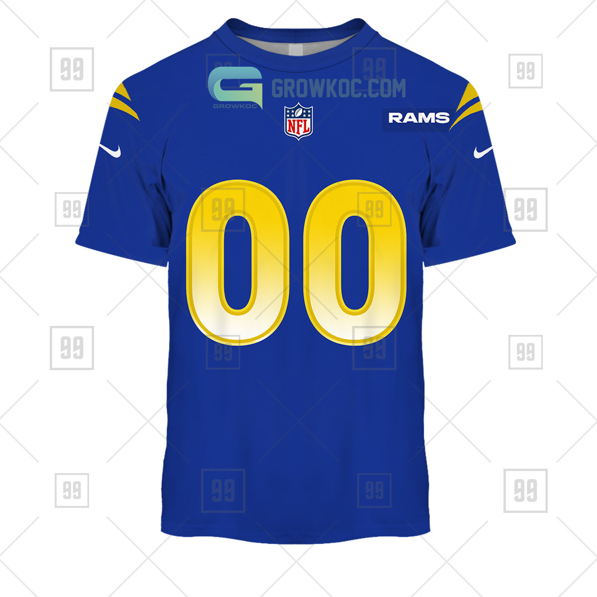 Los Angeles Rams NFL Personalized Home Jersey Hoodie T Shirt - Growkoc