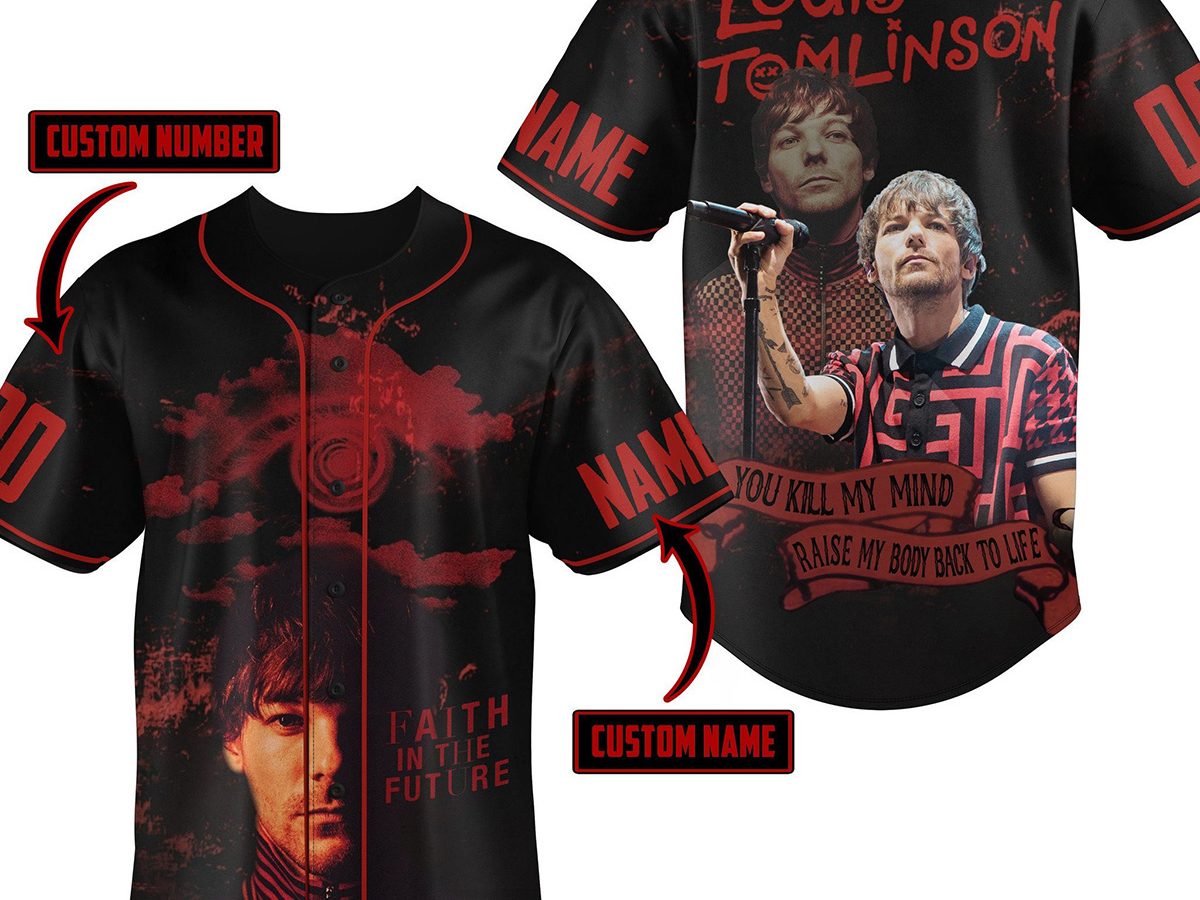 Louis Tomlinson Faith In The Future Personalized Baseball Jersey - Growkoc