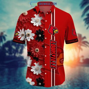 Louisville Cardinals NCAA Flower Hawaiian Shirt