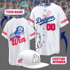 Los Angeles Dodgers Here To Win Personalized Baseball Jersey