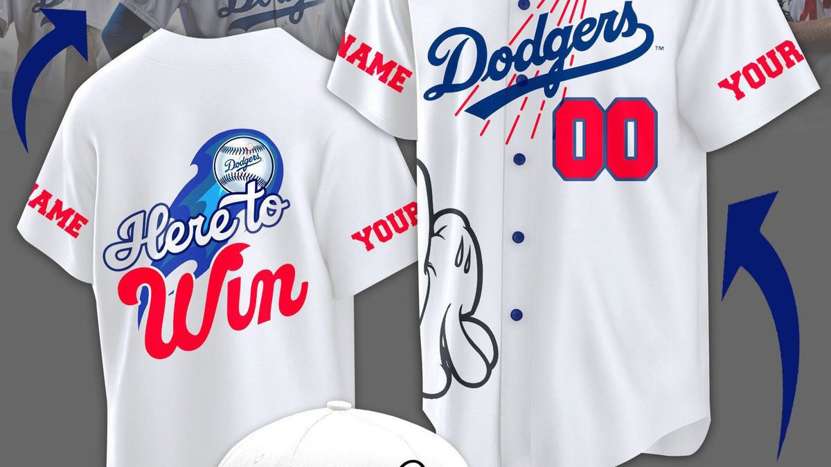 MLB Dodgers Here To Win White Shirt, hoodie, sweater, long sleeve