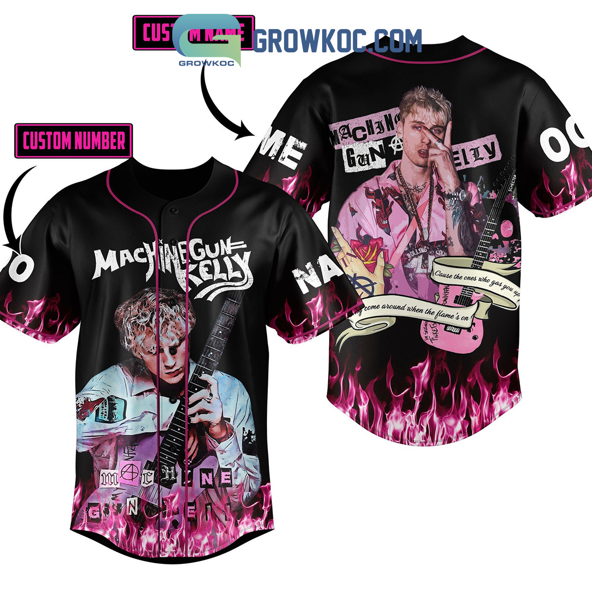 Machine Gun Kelly I Sold Some Tickets To Come See My Downfall Personalized Baseball  Jersey - Growkoc