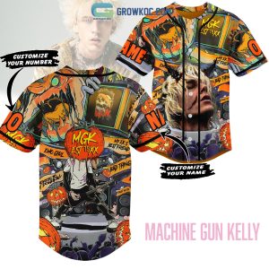 Machine Gun Kelly Halloween Pumpkin Personalized Baseball Jersey