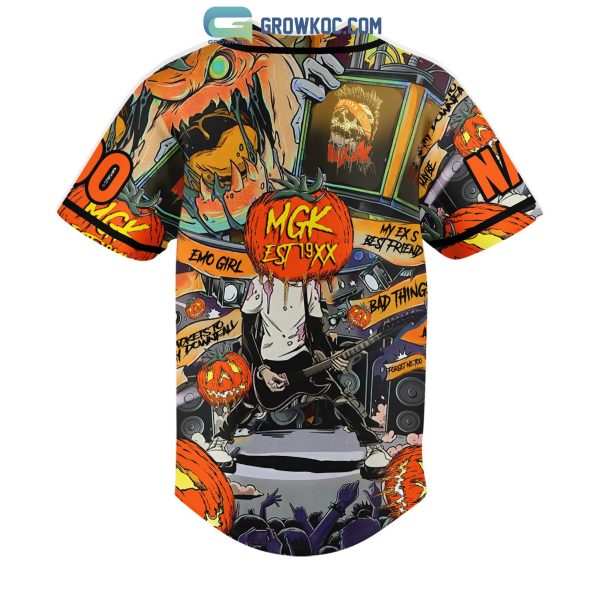 Machine Gun Kelly Halloween Pumpkin Personalized Baseball Jersey