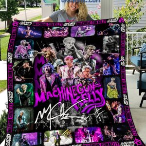 Machine Gun Kelly Rapper Music Fleece Blanket Quilt