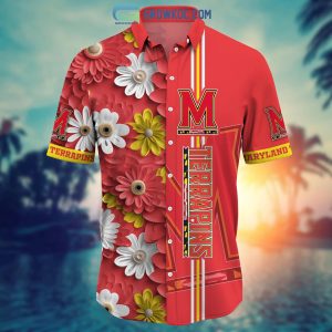 Maryland Terrapins NCAA Flower Hawaiian Shirt