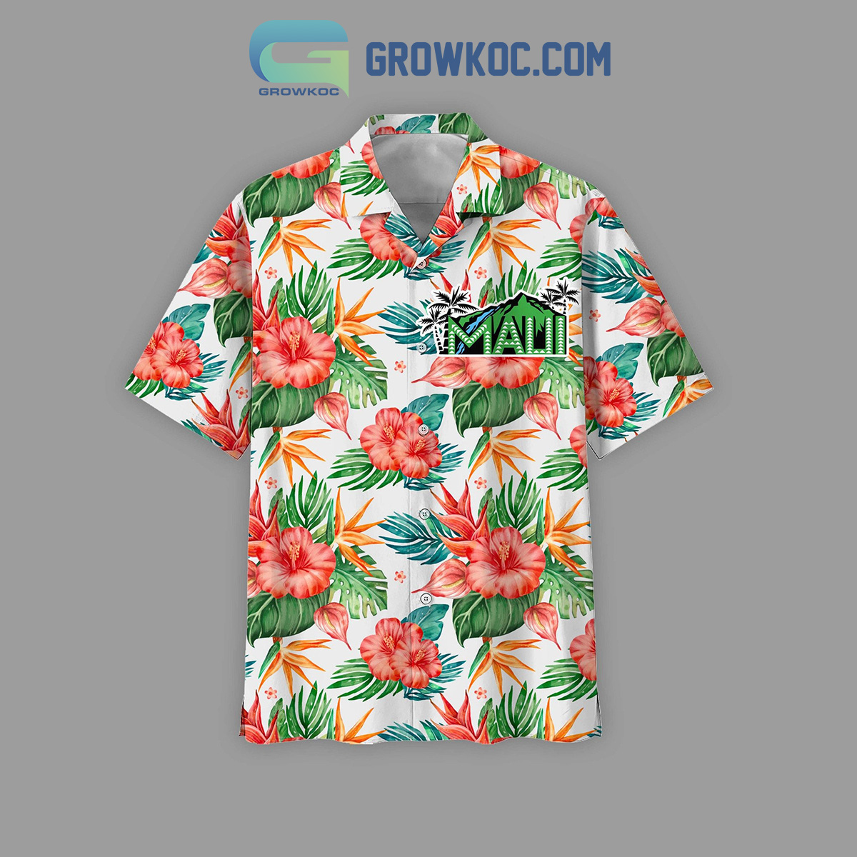 Chicago Cubs America Flag Tropical Floral MLB Aloha Hawaiian Shirt