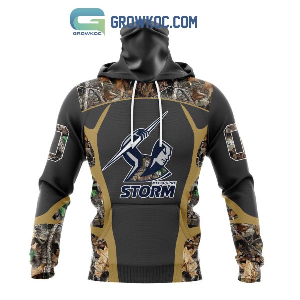 Melbourne Storm NRL Special Camo Hunting Personalized Hoodie T Shirt