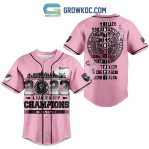 Messi 10 Goat Leagues Cup 2023 Champions Inter Miami Baseball Jersey