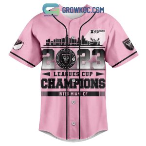 Messi 10 Goat Leagues Cup 2023 Champions Inter Miami Baseball Jersey
