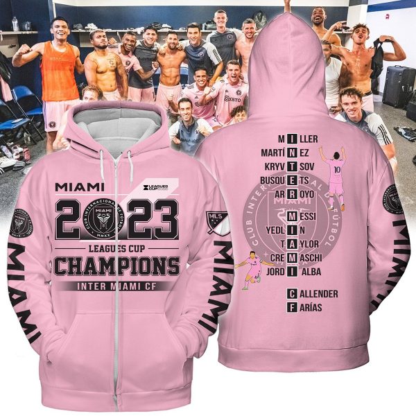 Miami 2023 Leagues Cup Champions Lionel Messi 10 Hoodie T shirt