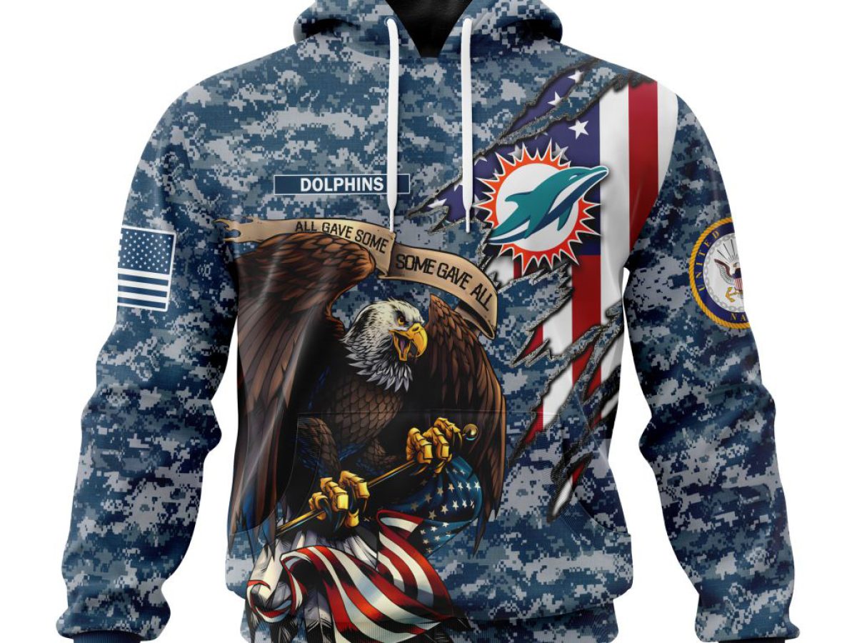 Miami Dolphins NFL Honor US Navy Veterans All Gave Some Some Gave