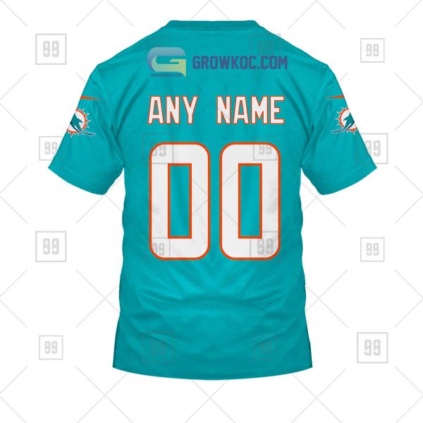 Miami Dolphins NFL Personalized Home Jersey Hoodie T Shirt