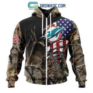 Miami Dolphins NFL Special Camo Realtree Hunting Personalized Hoodie T Shirt