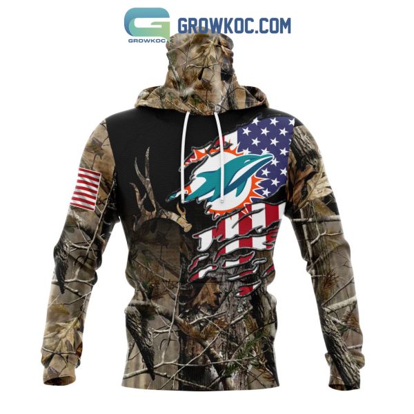 Miami Dolphins NFL Special Camo Realtree Hunting Personalized Hoodie T Shirt