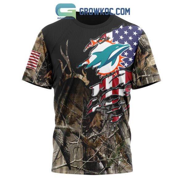 Miami Dolphins NFL Special Camo Realtree Hunting Personalized Hoodie T Shirt