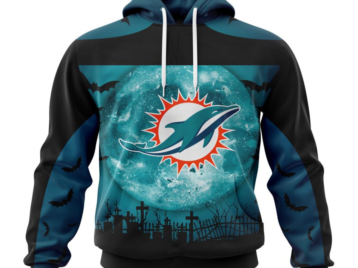 20% OFF Miami Dolphins Hoodie Mens Halloween Death Card - Limited Quantitie  – 4 Fan Shop