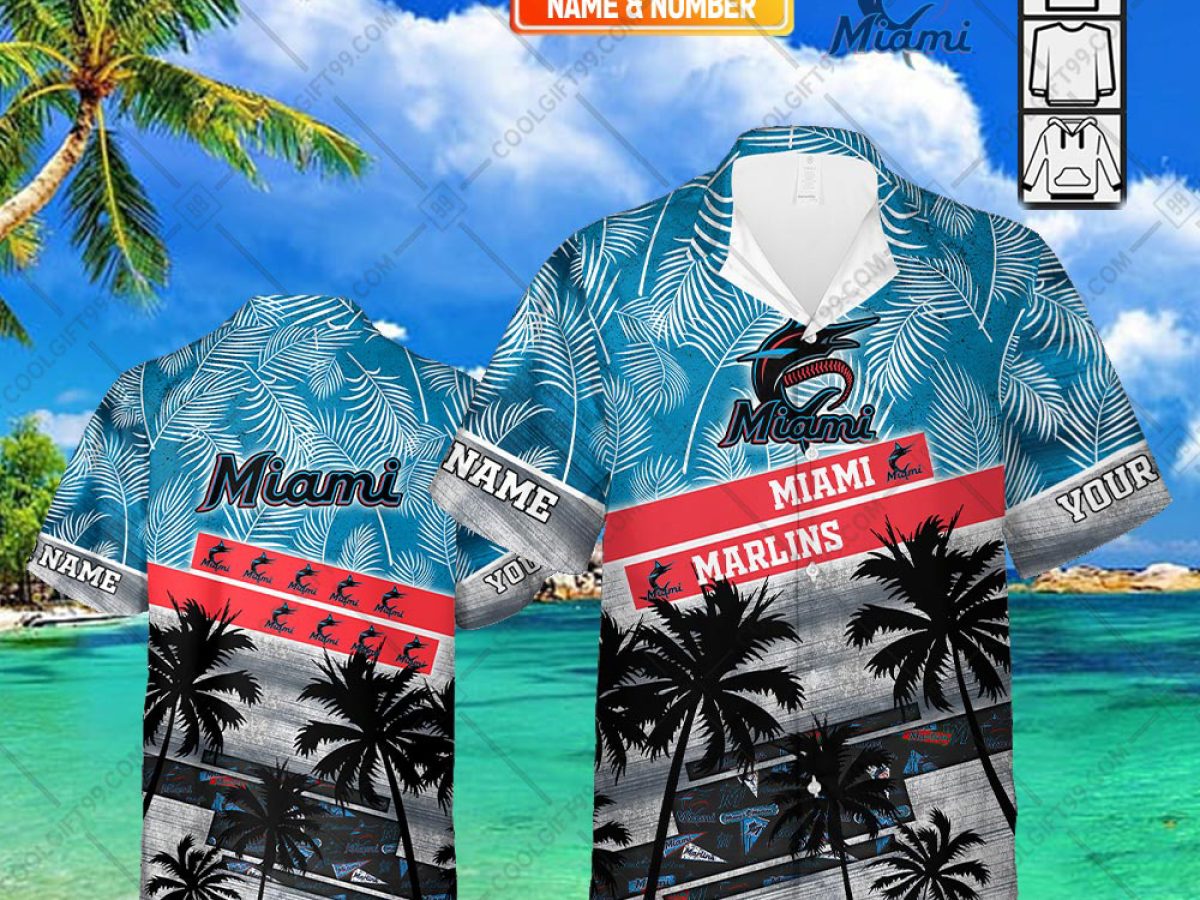Miami Marlins MLB Personalized Mix Baseball Jersey - Growkoc
