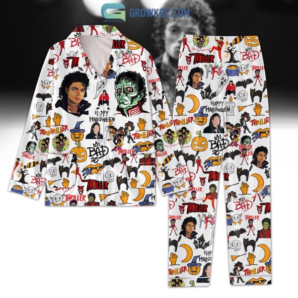 Michael Jackson Thriller Happy Halloween Pajamas Set