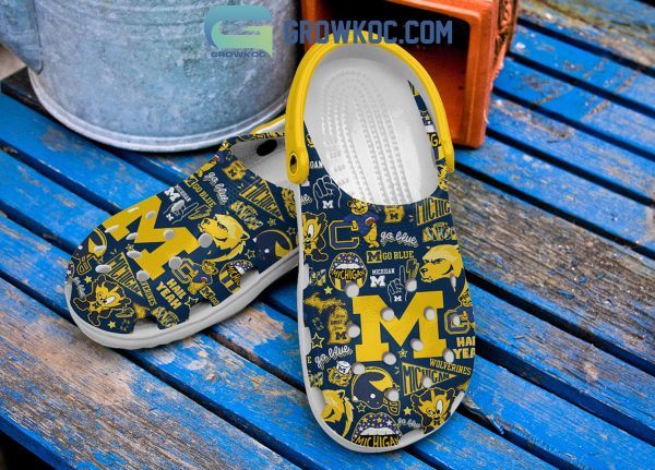 Michigan Wolverines Go Blue Clogs Crocs