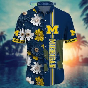 Michigan Wolverines NCAA Flower Hawaiian Shirt