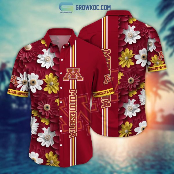 Minnesota Golden Gophers NCAA Flower Hawaiian Shirt