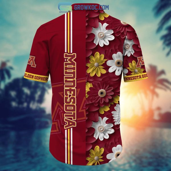 Minnesota Golden Gophers NCAA Flower Hawaiian Shirt